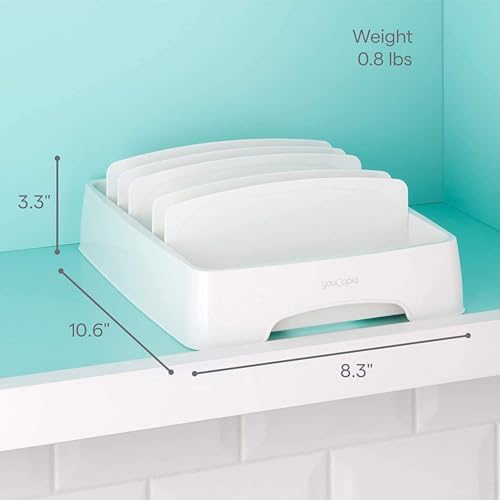 YouCopia StoraLid Adjustable Food Container Lid Organizer for Kitchen Cabinet Storage, Small, 2-Pack - size: Small 2-Pack Classic