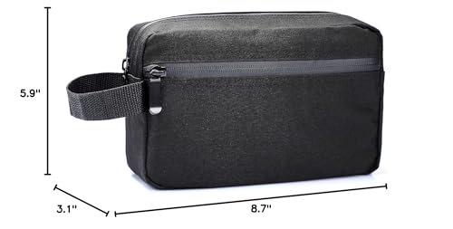 Etercycle Toiletry Bag for Men, Portable Travel Toiletry Organizer Bag,Shaving Bag for Toiletries Accessories (Black) - color: Black