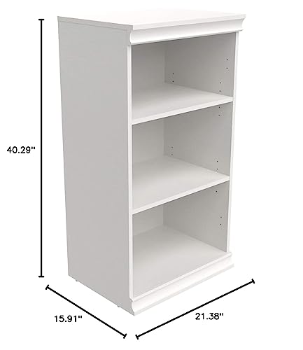 ClosetMaid Modular Storage Shelf Unit with 3 Shelves, White - color: White