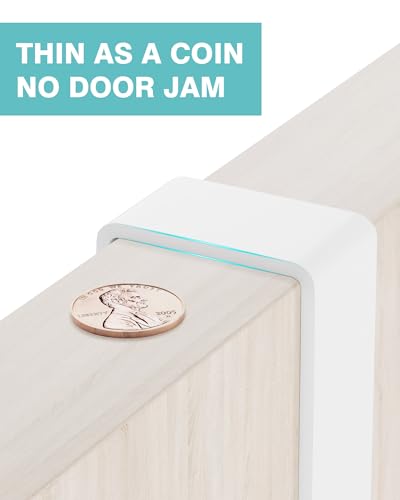 Mop and Broom Holder Wall Mount, No Drill Over the Door Broom and Mop Holder with 4 Slots and 4 Hooks, Wood Tool Hanger for Laundry, Cabinet, Kitchen, Garage - color: Natural
