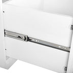 Crosley Furniture Harper 4-Piece Storage Cabinet, Shoe Rack Bench, and Wall Shelf Set with Coat Hooks, White