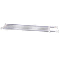 BAOYOUNI Tension Closet Shelf Heavy Duty Organizer Rack Stainless Steel Expandable Storage Shelves Rod Ivory, 39.76-60.04 Inch - size: (38.98-60.24) IN