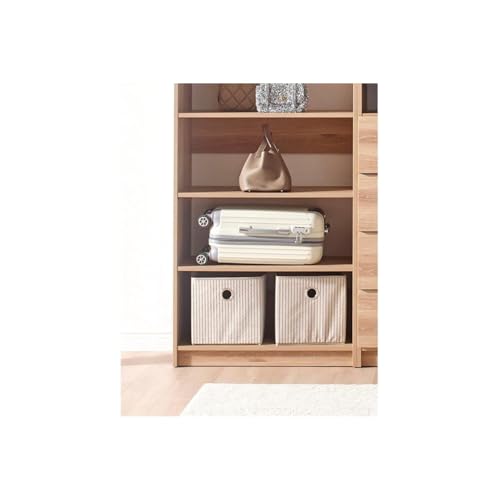 Maykoosh Closet System Organizer - Customizable Walk-in Wardrobe Storage Oak/Model EDB 3 Closet - color: Oak, size: Model EDB 3 Closet