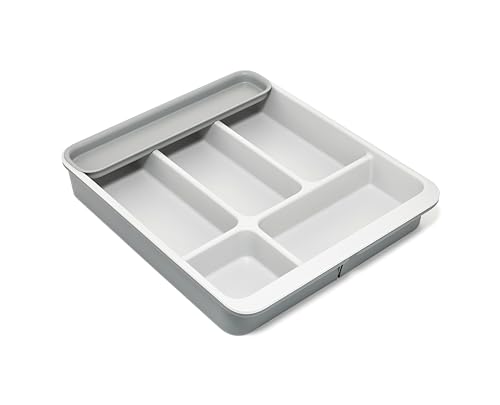Joseph Joseph DrawerStore Expanding Flatware Cutlery Organizer, Expandable Utensil Tray for Kitchen Drawer, Recycled Plastic - size: Expandable, style: Flatware Organizer