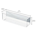 iDesign Magnetic Medium Clear Plastic Organizer Bins for Laundry Room Storage - 2-Pack - size: Medium, style: Pack of 2