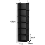 YOUDENOVA Hanging Closet Organizers and Storage, 6-Shelf Hanging Closet Shelves, Black | Storage - color: Black