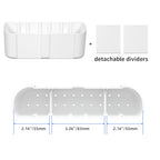 suptek Remote Control Holder Wall Mount，Hole-Free TV Remote Holder for 3 or 4 Remotes, White, Quantity 2, (S4W2) - color: White-2 Pack
