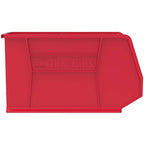 Akro-Mils 30265 AkroBins Plastic Storage Bins, Space-Saving Stackable Bins for Garage, Pantry, Craft Organization, 18-" x 8.25-" x 9-", Red, 6-Pack - color: Red