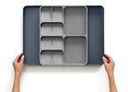Joseph Joseph DrawerStore Expanding Flatware Cutlery, Utensil & Gadgets Organiser, Expandable in Drawer Space Saving Tray- Grey - size: Expandable, style: Flatware & Utensils Organizer