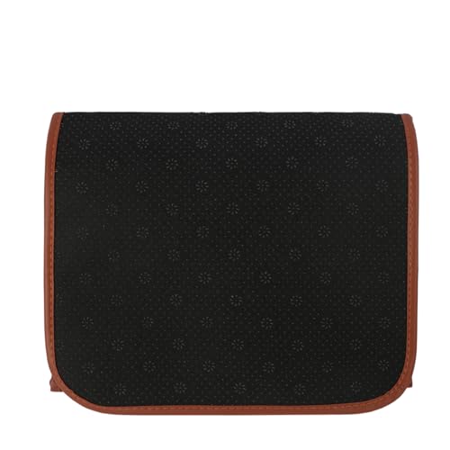 IPENNY No-Slip PU Leather Sofa Armrest Organizer, Remote Control Holder Arm Chair Beside Storage Bag for Recliner with 5 Pockets (Brown) - color: Brown