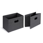 Amazon Basics Freestanding Closet Organizer with Fabric Bins, Drawers and 3 Shelves, Easy to Assemble, Grey, 32.7" x 12.2" x 31"