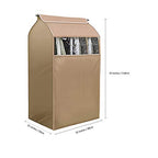 Hanging Garment Storage Bag Clothes Dustproof Cover With Clear Window In Wardrobe/Moisture, Dust Resistant Protector Cover With Zipper (Not Including Frames) - size: X-Large
