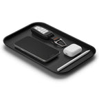 Spigen Modern Valet Tray Premium PU Storage Stylish Organizer Designed for Entryway Bedside Nightstand Desk for Key, Wallet, Watch, Phone, Jewelry, and Everyday Carry Accessories - Black (Catchall) - size: Catchall
