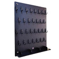 PROSPACE P0004 Acrylic Key Hooks Upgrade Thick Buckle 14 3/4ʺW x 18 3/4ʺL Wall-Mounted Key Hanging Board with 30 Hooks for Garage, Car Dealer, Office, Hotel, Real Estate (Matte Black with Pallet)