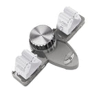 Suction Cup Mop Holder | Broom Mop Hanger,Utility Rack, Tool Organizer Rack, Gripper for Home Kitchen Garden Laundry Garage - color: Gray