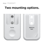 elago Universal Remote Holder Mount Compatible with Apple TV and All Other Control Devices - Adhesive Tape or Screw Mounting Options, Available Wired Charging [Small] [3rd & 2nd Gen] [White] - color: White, size: Small - 2&3 Gen
