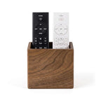 Remote Holder Hole-Free, Self-Adhesive Storage Wooden Box, Wall Mounted or Desk Mounted Container - size: Small
