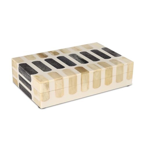 Handicrafts Home Decorative Keepsake Box 8x5 – Small Organizer Box with Lid, Boho Decorative Storage, Retro Memory Box, Unique Coffee Table Décor, Jewelry or Trinket Box, Modern Shelf Decorative Box - color: PATISSERIE-CARAMEL, size: 8x5x2 Inch