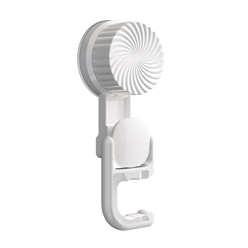 No-Drill Wall Mounted Suction Cup Broom, Mop, and organizer. Traceless suction that won't damage walls. Installs and removes in seconds. (A-White) - color: A-White