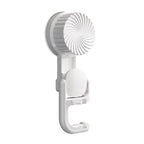 No-Drill Wall Mounted Suction Cup Broom, Mop, and organizer. Traceless suction that won't damage walls. Installs and removes in seconds. (A-White) - color: A-White