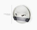 Joseph Joseph Cupboard Store - Set of 4 Pot and Pan Lid Holders Self Adhesive Wall Mount Storage Organizer, Suitable for Lids Up to 9 in , 3M VHB Tape Included, Gray