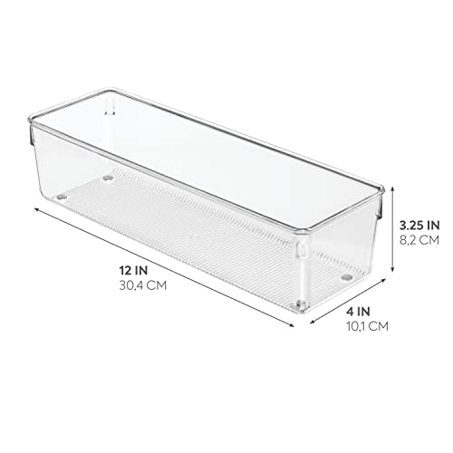iDesign - 52930 EMW6134167, Medium, Clear - size: 4 x 12 x 3, style: Pack of 1
