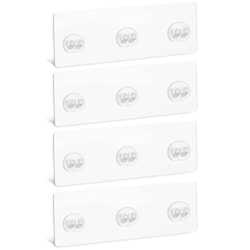 4 PCS Corner Shower Caddy Adhesive Sticker Replacement Hook, for Shower Caddy Bathroom Rack Shelf Soap Dish Basket Wall Hanging Hook with Strong Sticky, No Drilling Bath Toilet Kitchen Organizer - color: 3 hooks