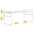 Expandable Cabinet Shelf Organizer Riser for Kitchen Pantry Cupboard Under Sink Countertop,kitchen cabinet shelf (white) - color: White