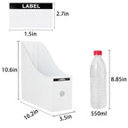 Limitliho 24 Pack Cardboard Magazine Holder, Magazine File Holder for Home, Office, Desk, 10.6'' H×10.2'' L ×3.5''W Magazine Storage Box (12 Pack White and 12 Pack Black) - color: Black and White
