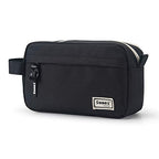 Sooez High Capacity Pencil Case, Big Pencil Bag Organizer Box Pen Case, Portable Journaling Supplies with Easy Grip Handle, Asthetic Supply for Girls Adults, Black - color: Black