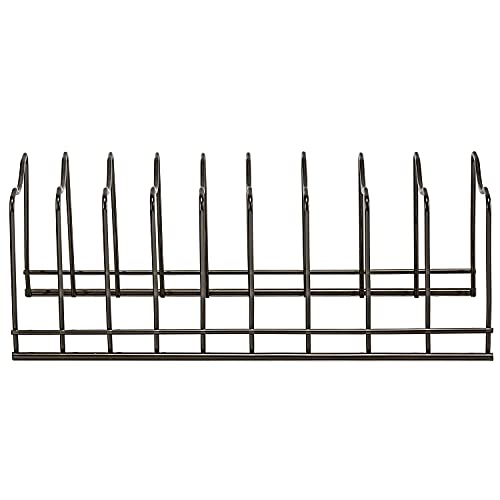 Pot Lid Organizer, Pot Lid Rack Holder, Rest Cutting Board, Bakeware, Pots & Pans, Serving Trays, Reusable Containers in Cabinet Pantry, Stainless Steel - color: Satin Nickel