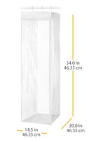 Whitmor Hanging Garment Bag - Closet Organizer - color: Transparent