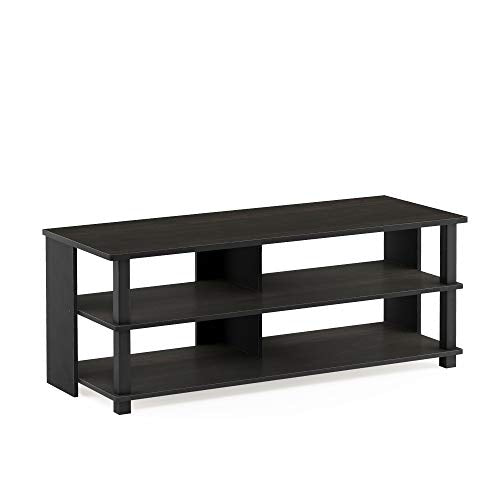 Furinno Turn-N-Tube Shoe Rack, 3-Tier Shoe Organizer, Compact Shoe Storage with Open Shelves, 15.5 x 41.1 x 15.8, Easy Assembly, for Closet Entryway, Office, Garage, Espresso/Black - color: Espresso/Black, size: 3-Tier (41.1"W)