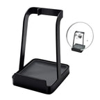 vocheer Pot Lid Holder, Stainless Steel Kitchen Organizer Rack Spoon Rest Rack Holder-Lid Stand for Utensils in Kitchen, Black - color: A