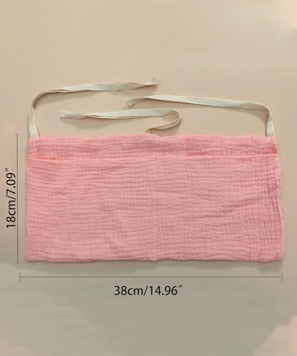 Baby Bedside Hanging Bags Storage Organizer Milk Bottle Toy Crib Baby Nappy-Bag Bed-Bunk Organizing Bag - color: Pink