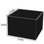 Remote Control Holder, TV Remote Organizer Caddy for Table, Acrylic Remote Storage Box, Black