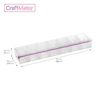Craft Mates Bead Organizer and Plastic Storage Containers for Crafts, Buttons, Pins and More, 7 Locking Compartments (3XL) - style: 7 Locking Compartments (3XL)