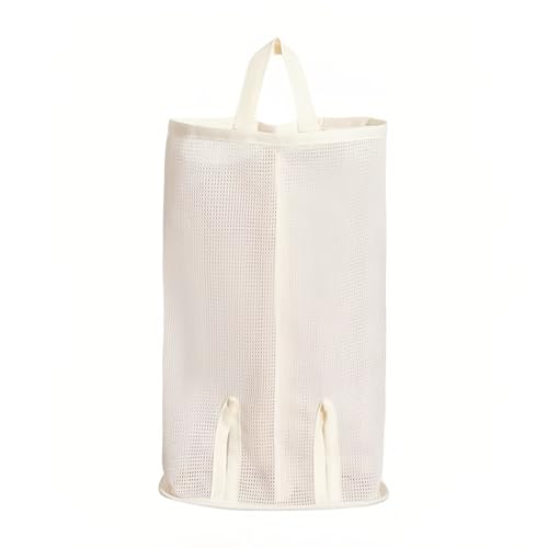 Hanging sock storage bag，hanging closet organizer，plastic bag holder，Sock Underwear Organizer Wall Mount Multifunctional Bag Saver Kitchen Storage Holder for Storing Socks Ties Plastic Bag (Large) - size: Large