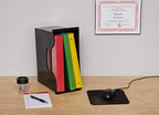 IRIS USA Medium Portable Desktop File Box with Open Lid, 6 Pack, Side Handles, Tabs & Inserts, Hanging File Folders, Letter-Size File Magazine Newspaper Mail Document Notebook, Black - style: Black M - 6 Pack
