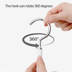 Purse Organizer Purse Organizer for Closet Purse Hanger-360 °Rotation,Curved Design, No Fear of Deformation of The Bag Strap，Premium and Smooth Purse Hook (White 1 Piece) - size: White 1 piece