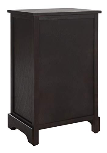 SAFAVIEH Home Collection Carrie Brown/ Natural Wicker 3-Drawer Storage Nightstand Side Table (Fully Assembled) - color: Brown
