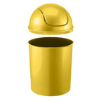 Umbra 1.25 Gallon Mini Waste Can with Removable Swing-Top Lid - Small Garbage Bin for Kitchen, Bathroom, Bedroom, Office - Compact Trash Can Fit Under Tables & Counters - Yellow - color: Yellow