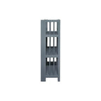 Casual Home 3-Shelf Folding Bookcase, 14" Wide, Slate Gray - color: Slate Gray