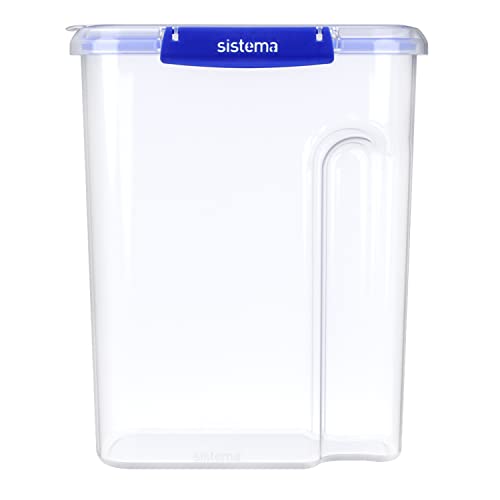 Sistema KLIP IT+ 4.2L Cereal Storage Container, Stackable & Airtight Food Pantry Storage, Dishwasher, Freezer, & Microwave-Safe, BPA-Free - size: 4.2L