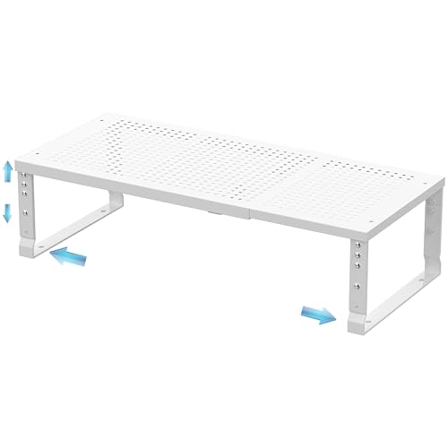 Expandable Spice Rack & Kitchen Cabinet Organizer - Stackable, Adjustable Shelves for Cabinets, Countertops, Cupboards & Pantries(1 Pack/Large/White) - color: 1 Pack/White, size: Large:10"D x 16.5"W x 6.2"H