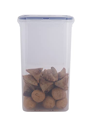 LOCK & LOCK Easy Essentials Food lids/Pantry Storage/Airtight containers, BPA Free, Square-16.9 Cup-for Chips, Clear - size: 1 Count (Pack of 1)