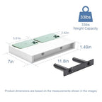 Floating Shelves for Wall White Shelves Bathroom, Bedroom and Living Room, Wall Shelves & Book Shelf, Hanging Shelf, Modern Wooden Wall-Mounted Small Floating Shelf, 12x7x1.5 in, Set of 2 - color: White, size: 12"(set of 2)