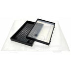 OnDisplay Clik Stackable Interlocking Shoe Box System (Large Clear/Black, Single Box) - color: Large Clear/Black, size: Single