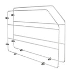 Rev-A-Shelf 12" Baking Sheet Shelf Organizer for Wall and Base Kitchen Cabinets, Divider Pan Rack Storage Wires for Cupboards, Chrome, 597-12CR-2-1 - size: 2 Pack, 12 inches