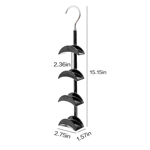 Purse Organizer Purse Organizer for Closet Purse Hanger-360 °Rotation,Curved Design, No Fear of Deformation of The Bag Strap，Premium and Smooth Purse Hook (Black 1 Piece) - size: Black 1 piece